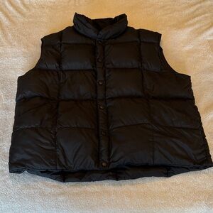 Alpine Tek Men's Black Quilted Down Vest Size XL EUC
